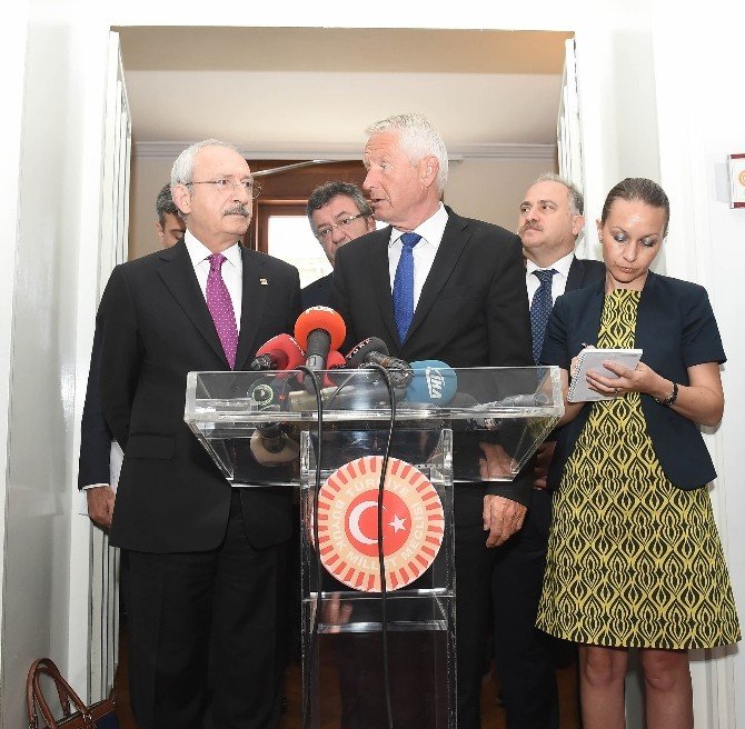 Chp Genel Başkanı Kılıçdaroğlu, Avrupa Konseyi Genel Sekreteri Jagland İle Görüştü