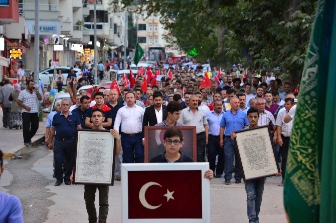 Erbaa’da Milli İrade Yürüyüşü
