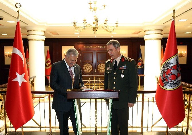 Başbakan Yıldırım, Genelkurmay Başkanlığı’nda