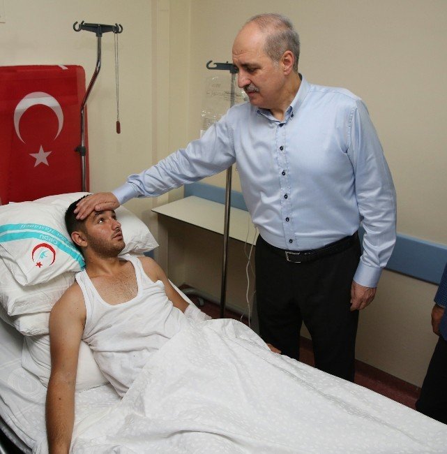 Numan Kurtulmuş Yaralı Askerleri Ziyaret Etti