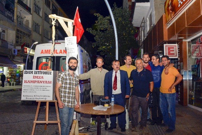 İdam İçin Gümüşhane’den 7 Bin İmza