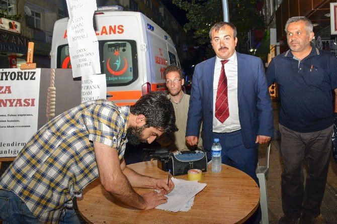 İdam İçin Gümüşhane’den 7 Bin İmza