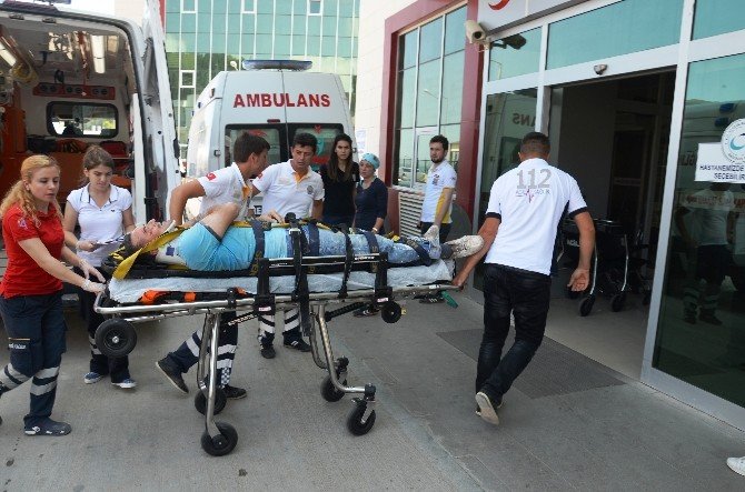 Fatsa’da İnşaattan Düşen İşçi Yaralandı