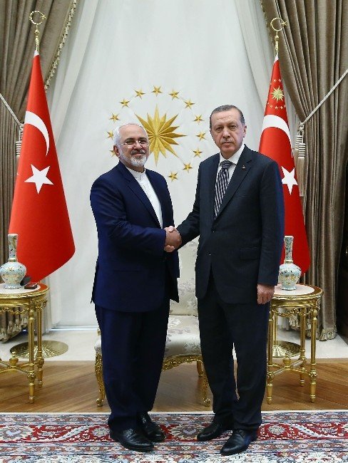 İran Dışişleri Bakanı Zarif Cumhurbaşkanlığı Külliyesi’nde