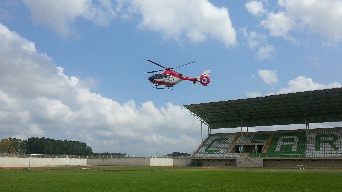 Kazada Yaralanan Çocuğun İmdadına Hava Ambulansı Yetişti