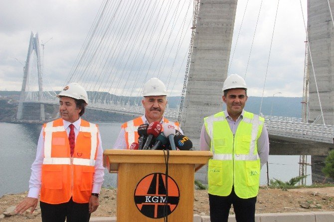 Bakan Arslan: “3. Köprü Ve Otoyolları Temizlik Hariç Tamamen Bitti”
