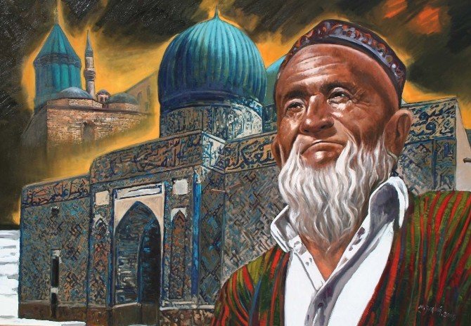 Unesco’nun 2016 Hoca Ahmet Yesevi Yılı Anısına ‘63’ İsimli Portre Resmedildi