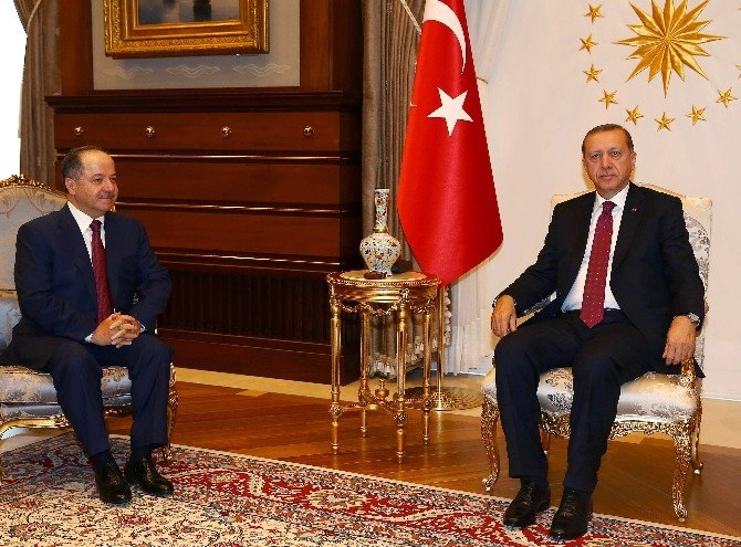 Cumhurbaşkanı Erdoğan Mesut Barzani’yi Kabul Etti