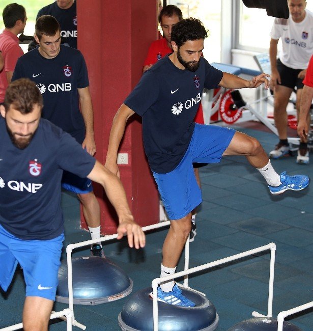 Trabzonspor, Gaziantepspor Maçı Hazırlıklarını Salonda Sürdürdü