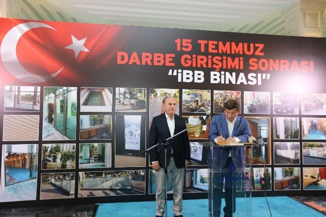 Eski Başbakan Ahmet Davutoğlu’ndan, İbb’ye Taziye Ziyareti