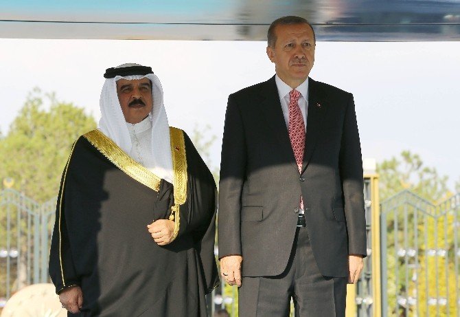 Bahreyn Kralı İsa Bin Salman Cumhurbaşkanlığı Külliyesinde
