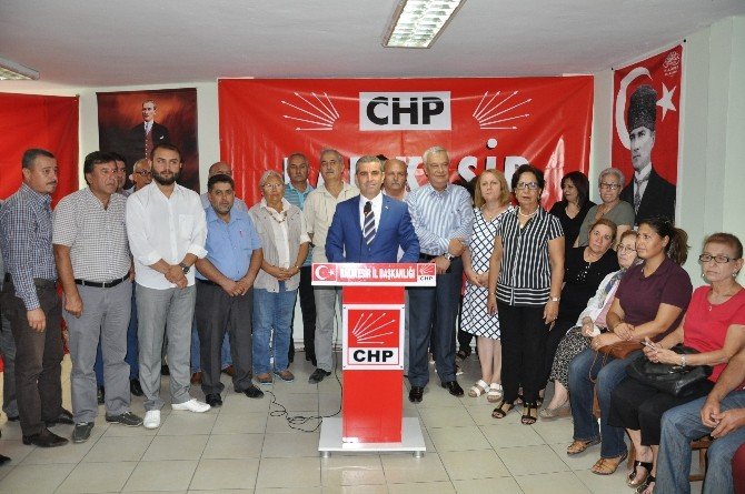 Chp Balıkesir İl Başkanlığı’ndan Konvoy Saldırısına Tepki