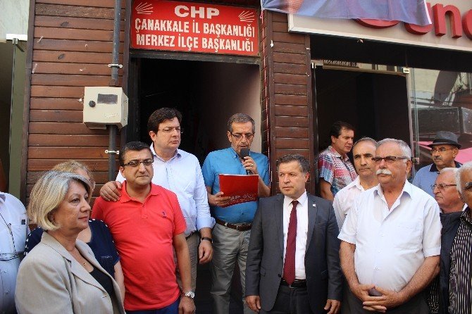 Chp Çanakkale Örgütünden Kılıçdaroğlu’nun Konvoyuna Yapılan Saldırıya Kınama