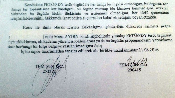 Mahkeme Tarafından Aklanan Musa Aydın’a Çirkin İftira