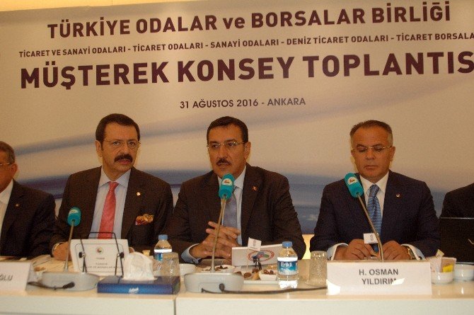 Bakan Tüfenkci, Tobb Müşterek Konsey Toplantısı’na Katıldı