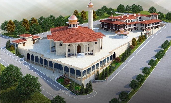 Camii Ve Külliye İnşaatı Hızla Yükseliyor