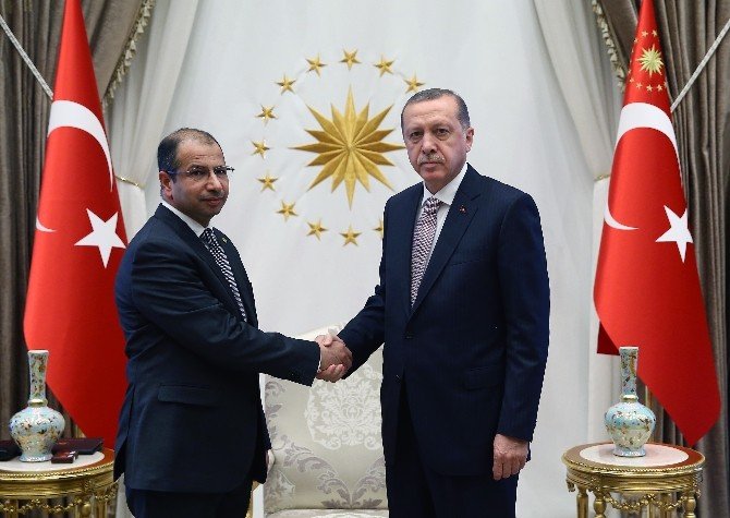 Cumhurbaşkanı Erdoğan Irak Meclis Başkanı Selim El Cuburi’yi Kabul Etti.