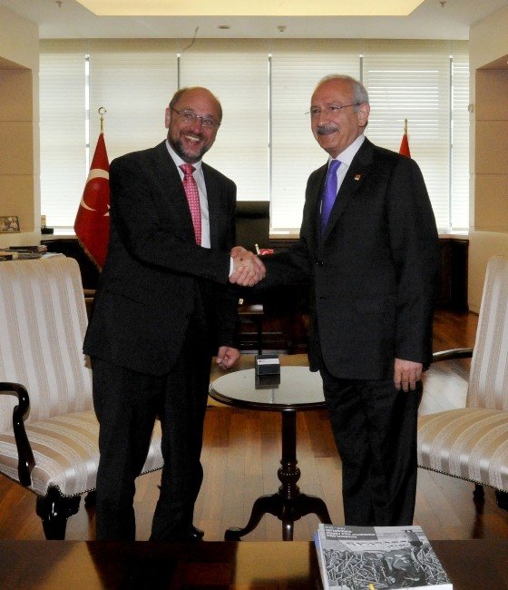 Chp Genel Başkanı Kılıçdaroğlu, Avrupa Parlamentosu Başkanı Schulz İle Görüştü
