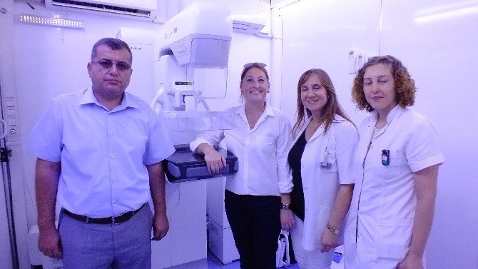 "Pembe Prenses" Kanser Tarama Tır’ı Serik’te