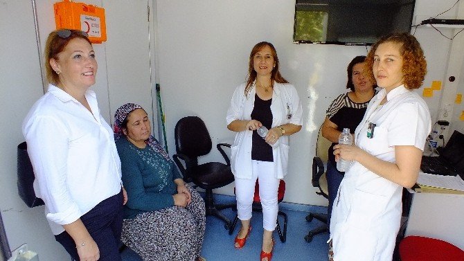 "Pembe Prenses" Kanser Tarama Tır’ı Serik’te