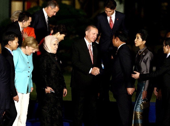 Erdoğan G20 Liderleri Onuruna Verilen Akşam Yemeğine Katıldı