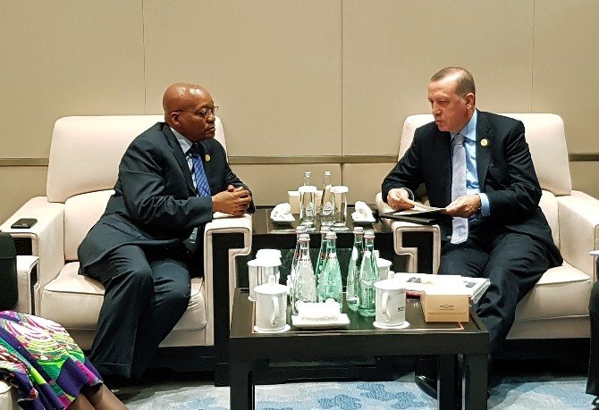 Cumhurbaşkanı Erdoğan, Güney Afrika Devlet Başkanı Zuma İle Görüştü
