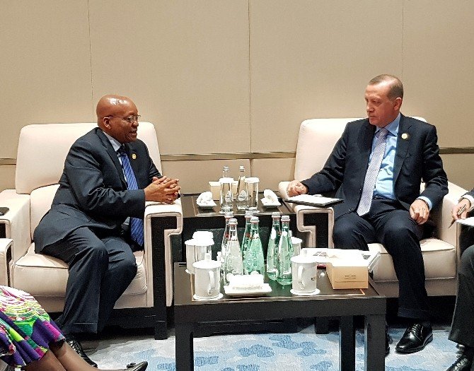 Cumhurbaşkanı Erdoğan, Güney Afrika Devlet Başkanı Zuma İle Görüştü