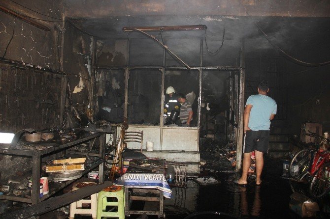 Bafra Sanayi Sitesi’nde Yangın