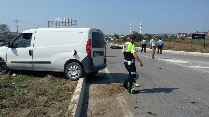 Panelvan İle Motosiklet Çarpıştı: 1 Ölü