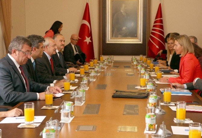Kılıçdaroğlu, Mogherini Ve Johannes Hahn İle Görüştü
