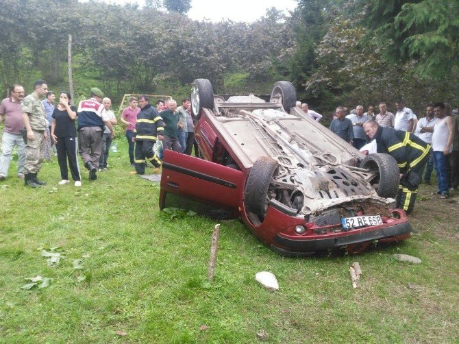 Ordu’da Trafik Kazası: 1 Ölü, 1 Yaralı