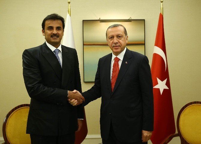 Cumhurbaşkanı Erdoğan Katar Emiri El Sani İle Görüştü