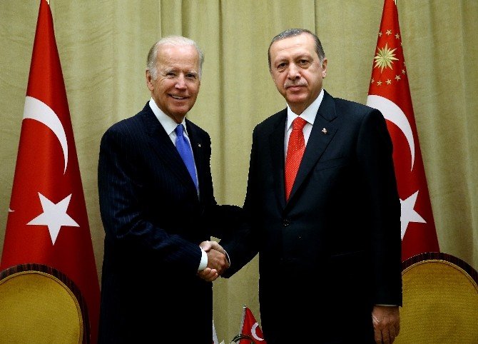 Cumhurbaşkanı Erdoğan, Abd Başkan Yardımcısı Joe Biden İle Görüştü