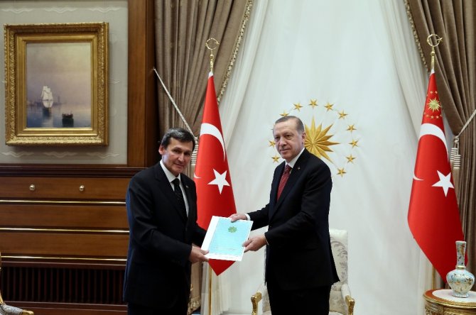 Erdoğan, Türkmenistan Dışişleri Bakanı’nı Kabul Etti