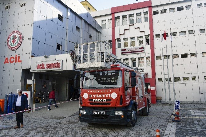 Gümüşhane Devlet Hastanesinde Yangın Tatbikatı