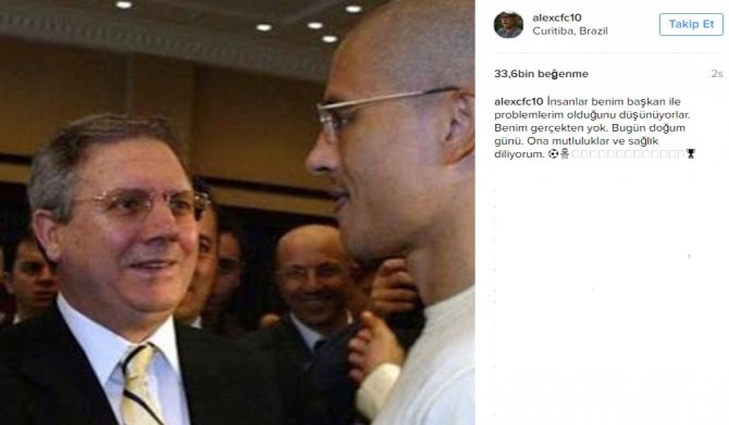 Alex De Souza’dan Aziz Yıldırım Paylaşımı!