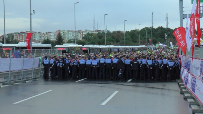 15 Temmuz Şehitler Köprüsünde İlk Maraton