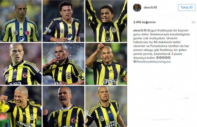 Alex’ten Derbi Mesajı
