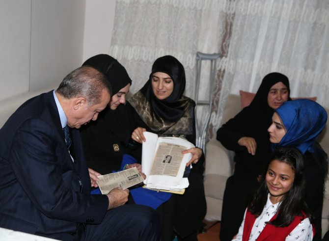 Erdoğan’dan 15 Temmuz Şehidinin Ailesine Ziyaret