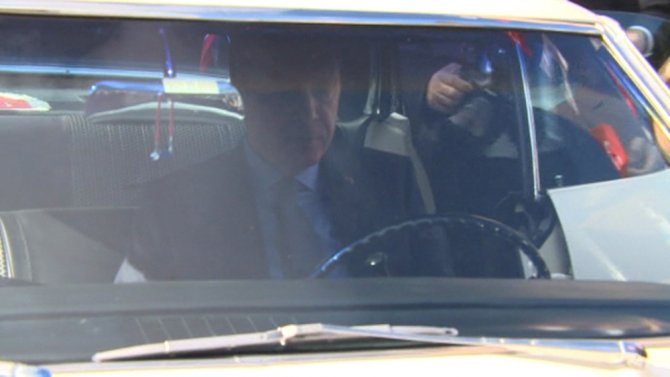 Cumhurbaşkanı Erdoğan Klasik Otomobil Kullandı