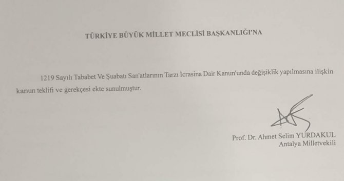 Mhp’li Yurdakul’dan Tıbbi Sekreterler İçin Kanun Teklifi