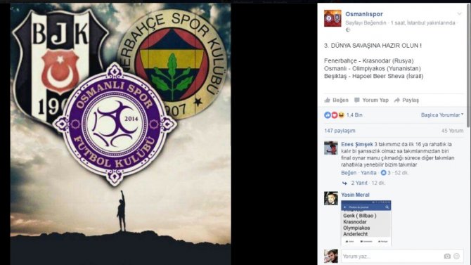 Osmanlıspor, Yunan Ekibiyle Eşleşmesi Sosyal Medyayı Salladı