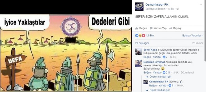 Osmanlıspor, Yunan Ekibiyle Eşleşmesi Sosyal Medyayı Salladı