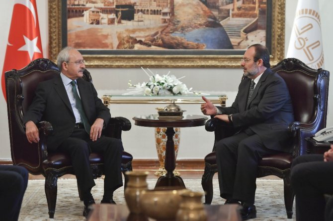 Kılıçdaroğlu Diyanet İşleri Başkanı Görmez’i Ziyaret Etti