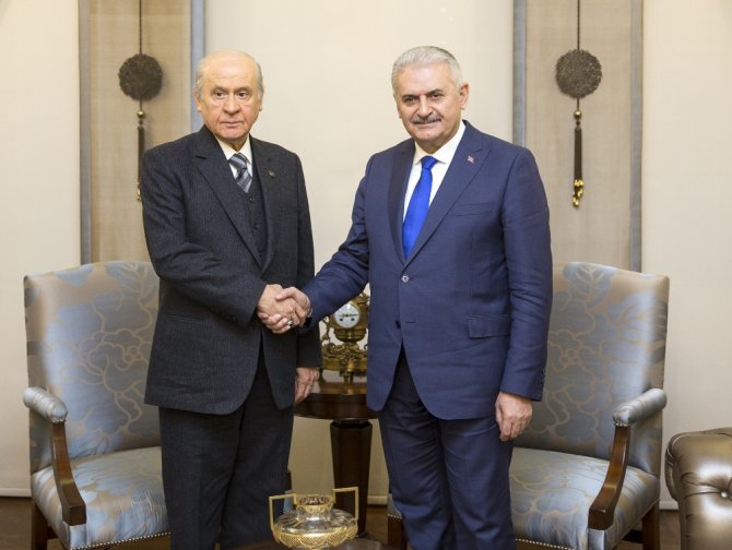 Başbakan Yıldırım-bahçeli Görüşmesi Sona Erdi
