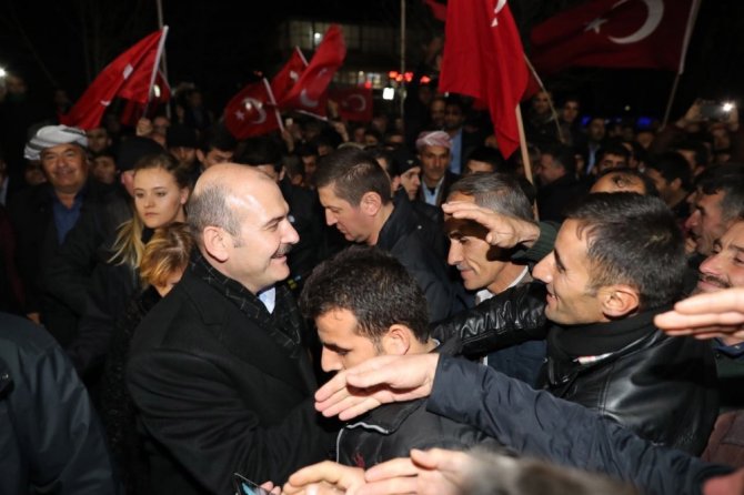 İçişleri Bakanı Soylu’ya Şemdinli’de Yoğun İlgi