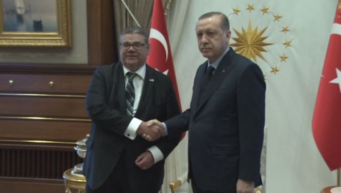 Erdoğan, Finlandiya Dışişleri Bakanını Kabul Etti
