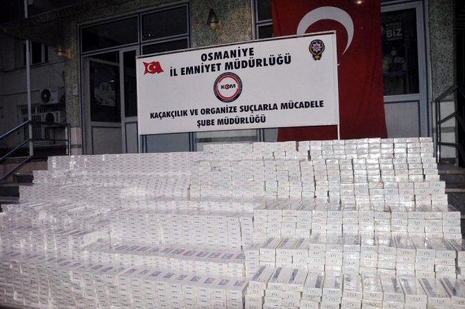 Osmaniye’de 103 Bin 950 Paket Kaçak Sigara Ele Geçirildi