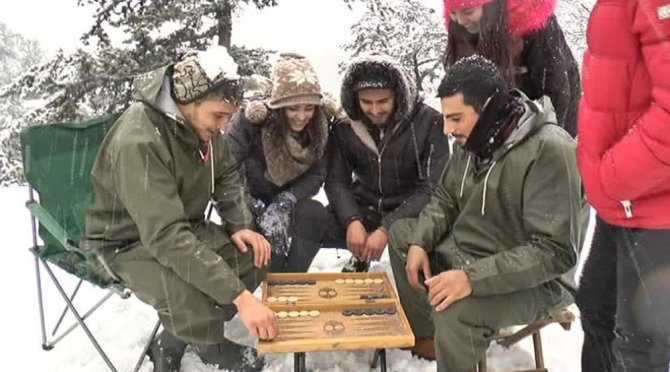 Kıbrıs’ta Kar Sevinci