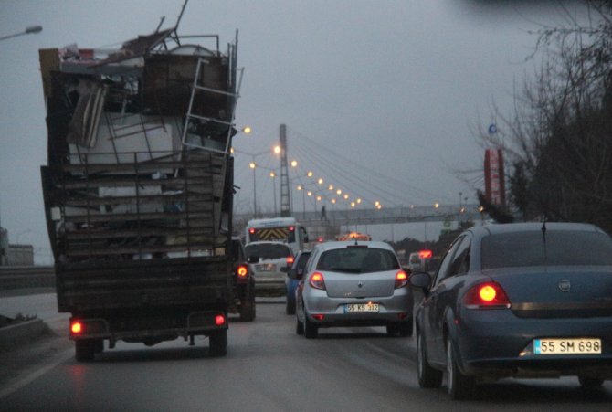 Samsun’da Yürekleri Ağza Getiren Görüntü